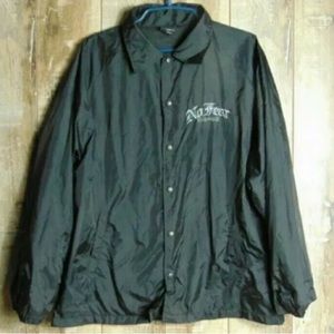 Vintage 90s NO FEAR Black Coaches Jacket  Large
